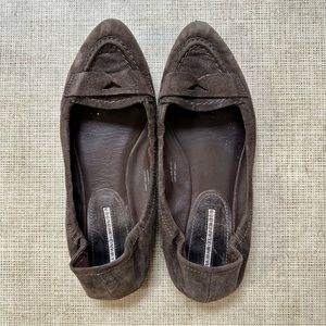 Vera Wang Lavender Label suede flats, size 6.5